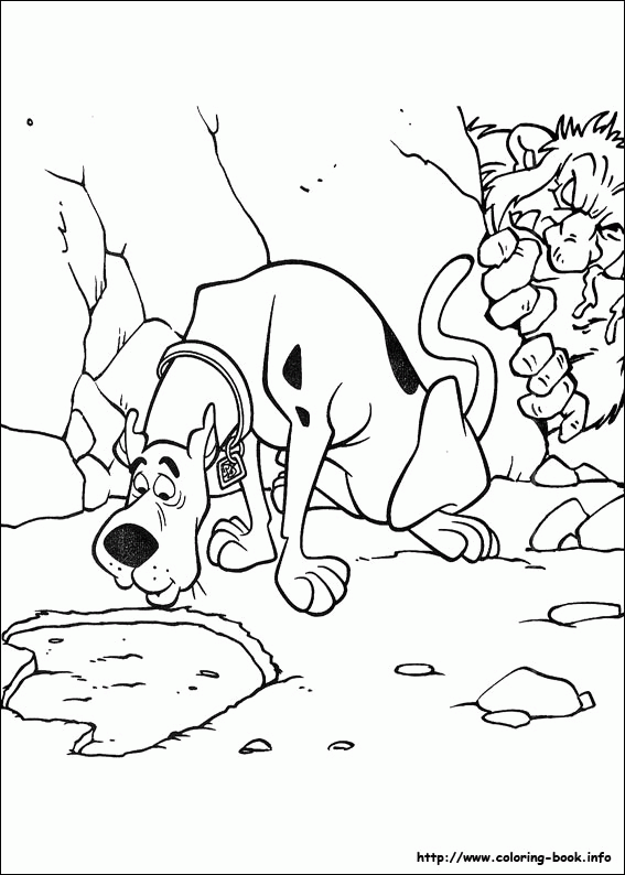 Kolorowanka Scooby-Doo - Przygoda w Tajemniczej Jaskini kolorowanka do druku